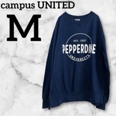 レア✨ campus UNITED　【M】　スウェット トレーナー　ネイビー