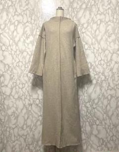 良品VERMEIL par iena デザインロングワンピースニット金ボタン