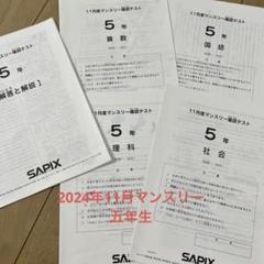 2025年最新】サピックス 11月マンスリーの人気アイテム - メルカリ