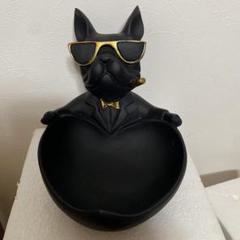 フレンチブルドッグ フレブル ブラック 収納 置物 オブジェ トレイ 匿名配送