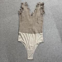 searoomlynn ボディスーツ リネンコンビ2wayクルーBODYスーツ