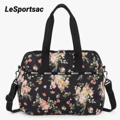 【新品未使用】レスポートサック ブラック　レモノグラム　ボストンバッグ DELUXE MED WEEKENDER リサイクルドブラックJP（ボストンバッグ