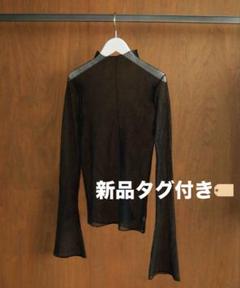 【新品タグ付き】Rib Sheer Knit anuke 新品タグ付き】Rib Sheer Knit anuke - メルカリ