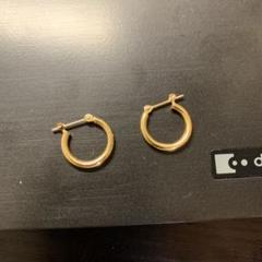 フープピアス k18 2×15mm