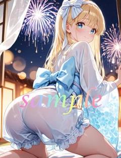 a109 美少女 かわいい イラスト 下着 コスプレ セクシー A4ポスター