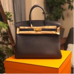 ◆新品未使用◆Hermes Birkin 35 Bleunuit×Gold