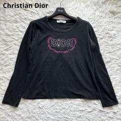 ガリアーノ期◎クリスチャンディオール　長袖Tシャツ　カシミヤ　犬　天使 ガリアーノ期◎クリスチャンディオール長袖Tシャツカシミヤ犬天使