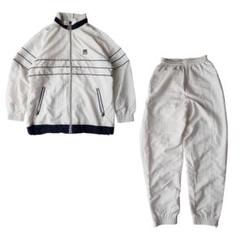 【99】白 ナイロン ジャケットとパンツ セット Nylon Jacket (White) - ZUTOMAYO MART