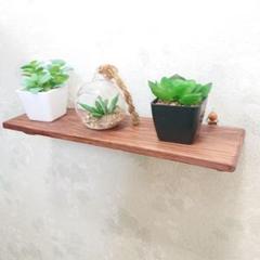 アンティーク調　手作り　ハンドメイド　ウォールシェルフ　大　香り良い　国産天然檜