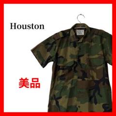 Houston メンズ 迷彩柄 半袖シャツ カモフラ M ミリタリー B1754