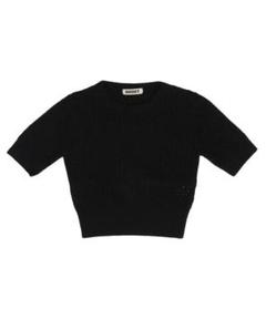新品未使用　NKNIT short ♡patternニット　グレー NKNIT ♡pattern KNIT NAVY②