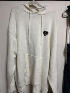 epine Eé knit hoodie off white エピヌ ニット