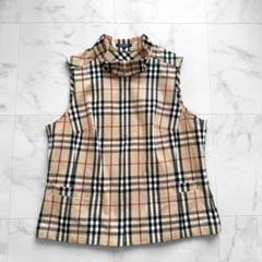 バーバリー ベスト ノバチェック ベージュ コーデュロイ  ブラウン L相当 2025年最新】BURBERRY 柄・デザイン：チェック メンズ ベストの
