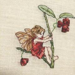 稀少本】美品洋書クロスステッチフラワーフェアリーズ