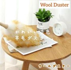H01★新生活に★ふわっふわ⋒淡色羊毛ダスター　ウール　ハタキ　北欧　韓国のサムネイル