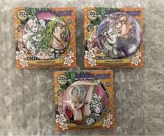 ジョジョの奇妙な冒険　黄金の風　缶バッジ　ディアボロ　ドッピオ　トリッシュ セガ限定 ジョジョの奇妙な冒険 黄金の風 缶バッジ ディアボロ