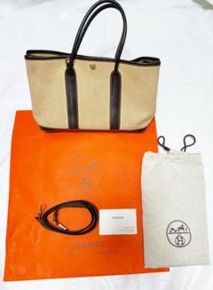 HERMES　ガーデンパーティ　TPM 　刻印□H ショルダーストラップ付き