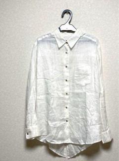 ラウンジドレス　Loungedress リネンシャツ　白
