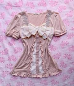 新品入荷 BIGリボン アクシーズファム Axes 重ね着風 メルカリ - coquette y2k トップス