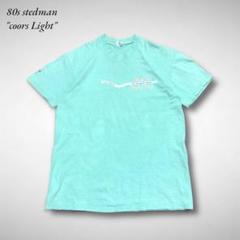 80sアメリカ製ビール企業ロゴTシャツCoors Lightティファニーブルー
