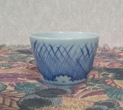骨董　アンティーク　古伊万里　色絵　梅文様　蕎麦猪口　渦福 古伊万里 染付 網手 渦福 蕎麦猪口 - 生活骨董と古布の