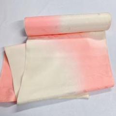 襦袢反物　正絹　着尺　本振り用　乱菊　白　ピンク　着物　062tz