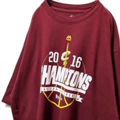 マジェスティックNBAクリーブランドキャバリアーズ Tシャツレッド赤XL古着