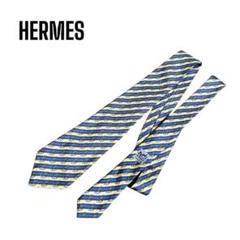 HERMES エルメス 総柄 ネクタイ シルク100%