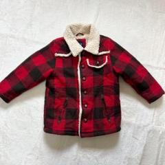 【ベビーギャップ】110サイズ裏ボア　アウター　ジャケット　冬　チェック