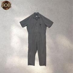 激シブ Dickies 半袖ジャンプスーツ ツナギ カバーオール 古着 グレー