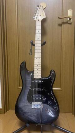 squire ストラトキャスター アーム、ソフトケース付き