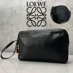 ロエベ クラッチバッグ LOEWE アナグラム セカンドバッグ ナッパ レザー