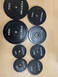 FIGHTING １５KG ダンベルプレート２枚 楽天市場】ダンベル 高品質タイプ 片手 15kg × 2個セット 合計