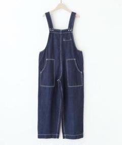 新品 merlot サロペット デニム ネイビー オーバーオール