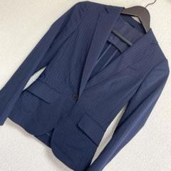 THE SUIT COMPANY She セットアップスーツ L ベルト付き THE SUIT COMPANY she セットアップスーツ グレー ストライプ