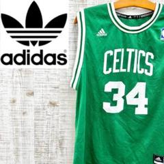 90sNBA セルティックス リバーシブル ゲームシャツ ディノラジャ XL緑白 90sNBA セルティックス リバーシブル ゲームシャツ ディノラジャ