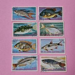 赤道ギニア・ポーランド他『魚類切手』外国使用済み切手34種