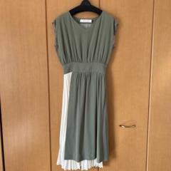 LAGUNAMOON オリーブグリーン ワンピース ドレス　結婚式ドレス