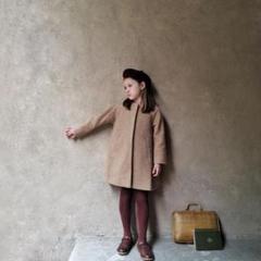 コート stellina Bianca Coat  4-6y 大人も着やすいシンプルファッション stellina Bianca 4-6y Coat