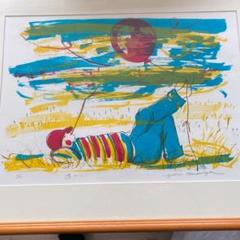 絵画 もりやゆり 額入り インテリア