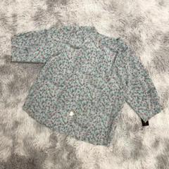 未使用級『Clearnece』　花柄ブラウス　シャツ　カットソー　五分袖　日本製