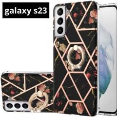 galaxy s23ケース SC-51D | SCG19 ブラック リング付