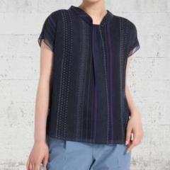 Reflect リフレクト 24SS 洗える ドット柄ヨウリュウブラウス Reflect リフレクト 24SS 洗える ドット柄ヨウリュウブラウス
