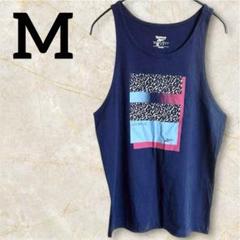 Reebok タンクトップ レズミルズ ネイビー M