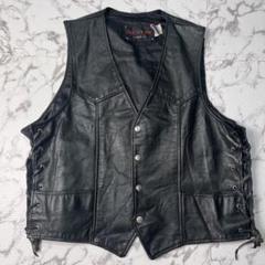 超希少✨【米国製】schott レザー ベスト 廃盤 Lサイズ ブラック