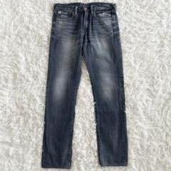 【大きいサイズ L 相当】45R　デニムパンツ　ジーンズ　ジーパン　馬革