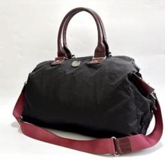 OROBIANCO 2wayバッグ ナイロン×レザー ブラック e259