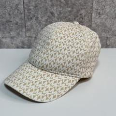 マイケルコース MKロゴ キャップ ベージュ✖️ホワイト