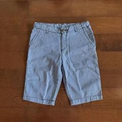 プチバトー　ストライプハーフパンツ　8ans 126cm
