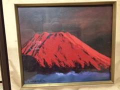 縁起の良い絵画 赤富士
